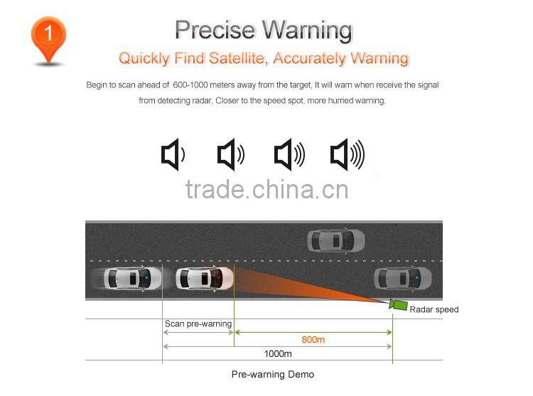 2 in 1 Car GPS Speed Laser Detection English/Russia Voice Alert Car Anti Radar