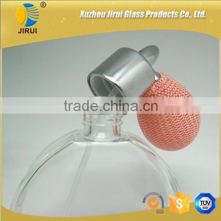 50ml round clear glass perfume bottles with ball pump