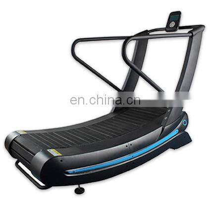 Commercial self-generating no power line Curve Treadmill