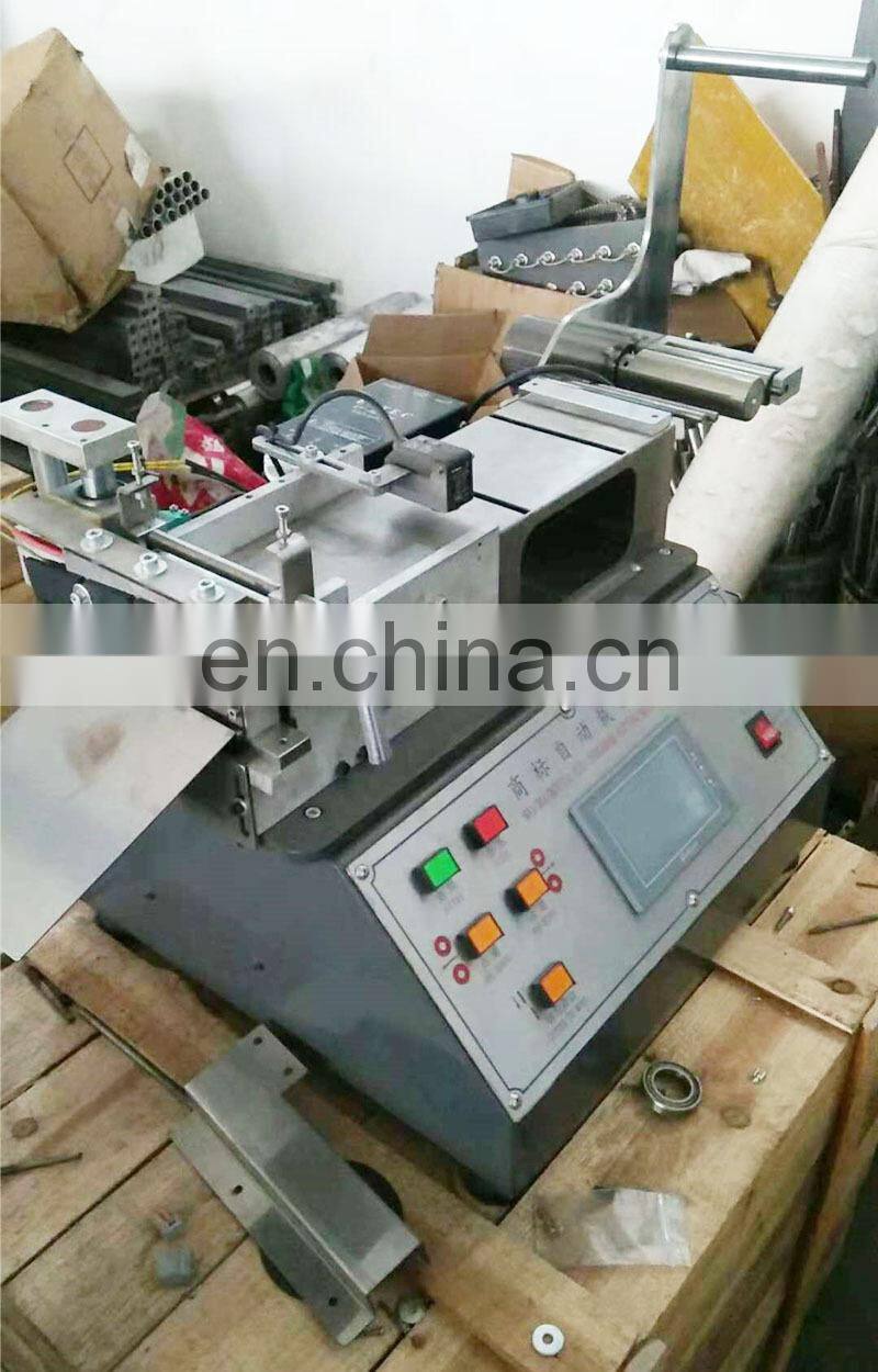 UGS2050 Computerised Small Automatic Cold Hot Knife Fabric Tape Cutting Machine, Table Top Woven Weaving Label Cutter