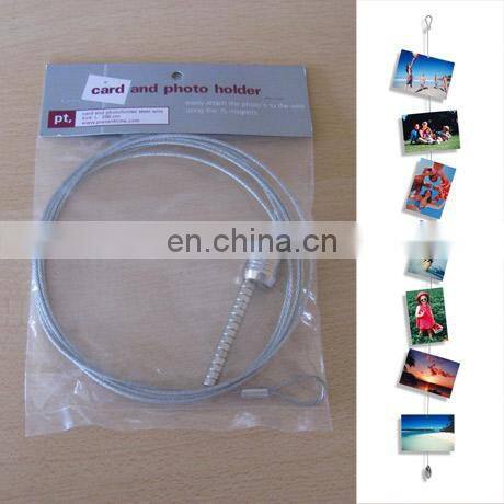 Pinbo Hot Sell Hanging Cable Photo Holder with Magnetic