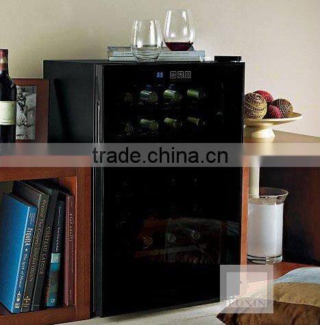 FUXIN:JC-65BFW,.Thermoelectric Wine celler with Glass Door hold 28 bottles/cave a vin.