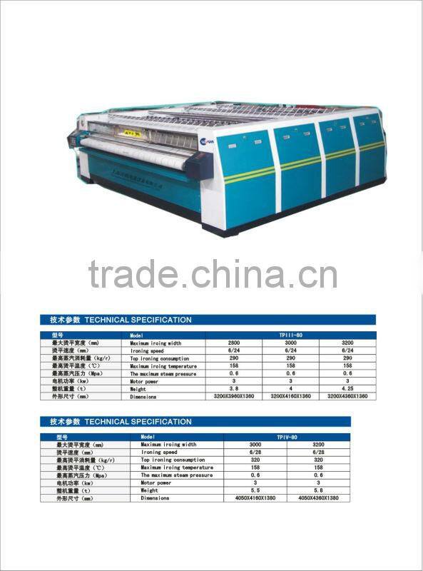 Industrial ironing machine clothes continue ironing, full set laundry equipments, ironing machine's