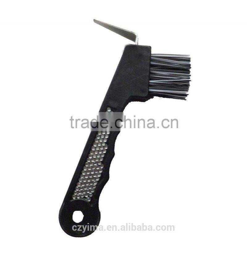 Hot selling bling horse hoof pick with white rhinestones for grooming