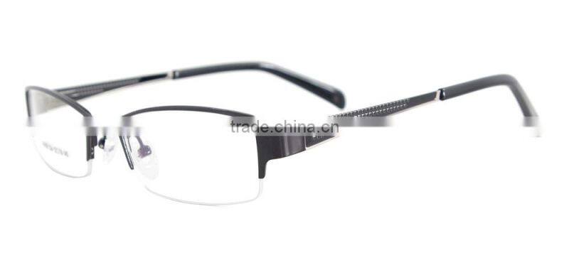 Metal Half Rim Men Eyeglass Frame Fashion Glasses Eyewear