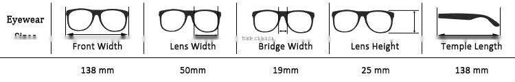 New classic custom made full rim eyewear frames for men and women with changeable temple