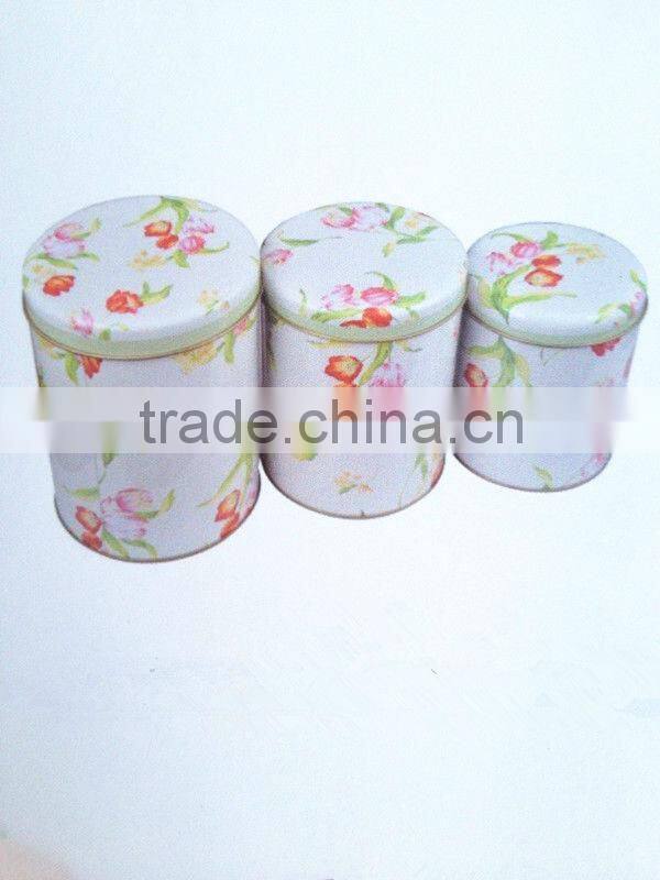 SGS approved round tin box set manufacture box set wholesale
