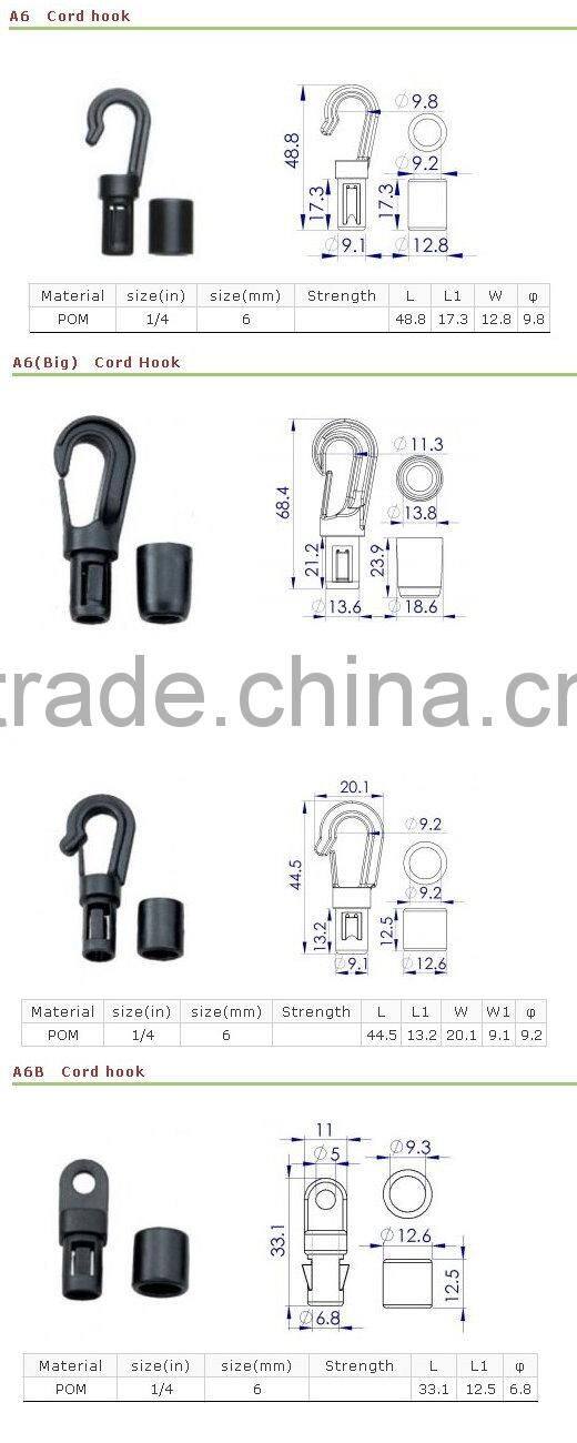 Plastic bag holder hook