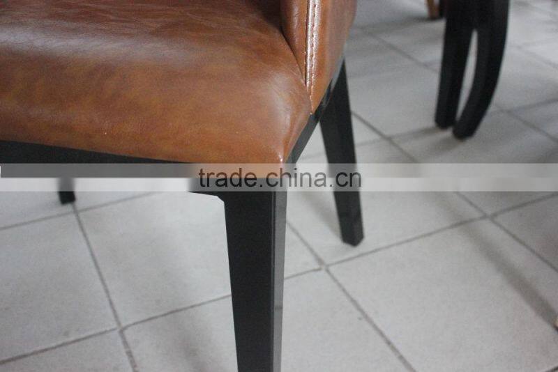 Cheap strong ergonomic metal specification of dining table and chairs designs