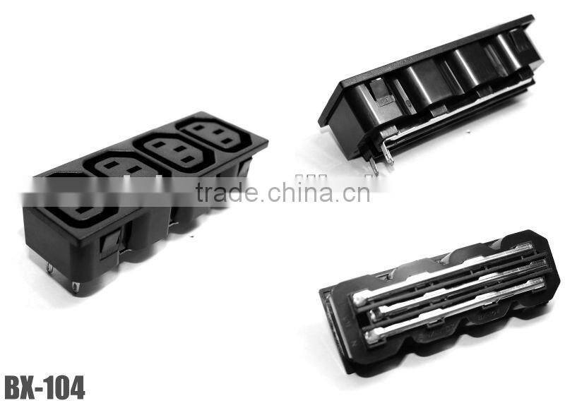 Waterproof long shape 4 gang CE universal power extension socket