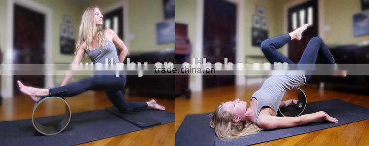 Deluxe Yoga Wheel For Opening Chest & Back /Aligning the Spine / Deepening Yoga Postures / Enhances Challenging Yoga Poses