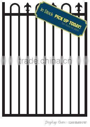 Black powder coated loop top and spear access gate