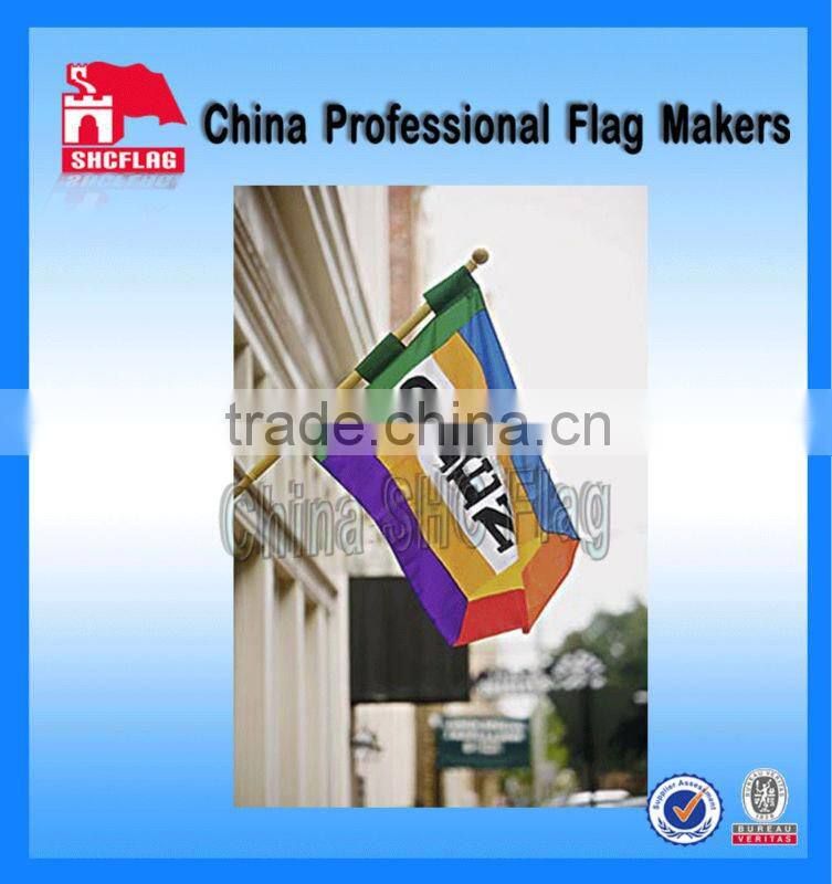 Polyester logo printing banner wall hanging flag banner