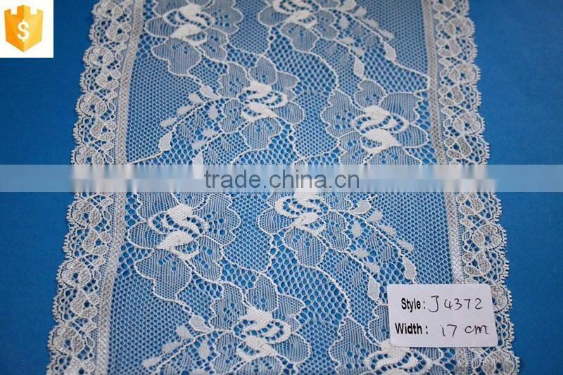 2016 beautiful chemical french lace fabric nylon spandex for wedding dress