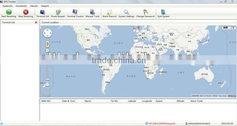 TK103A+ GPS vehicle tracker support SD card dual sim card central rock GPS vehicle tracker