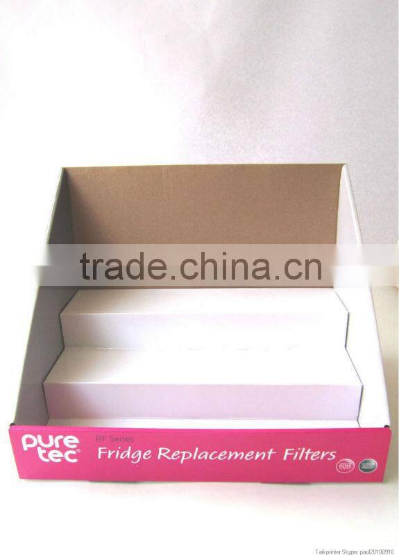 printed folding corrugated display boxes
