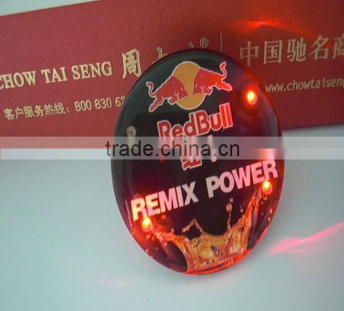 commercial light led flashing lapel pins give away badge gifts