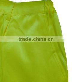 Workwear Hi vis yellow combat trousers with high reflective straps