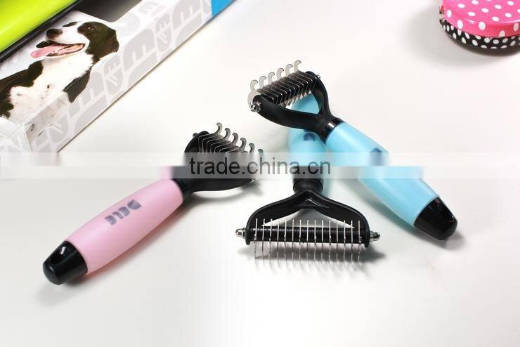 Double-sided DeShedding Tool For Small, Medium & Large Dogs/Cats With Short to Long Hair