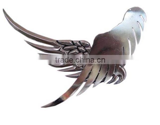3 d stereo metal car post/angel/metal/car sticker/angel wings