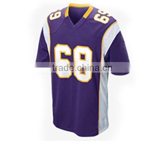 American football jersey blue white printed sweater manufacturers