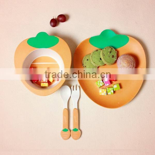 safety natural eco-friendly bamboo fibre food tray, fruit plate holder, bamboo tray