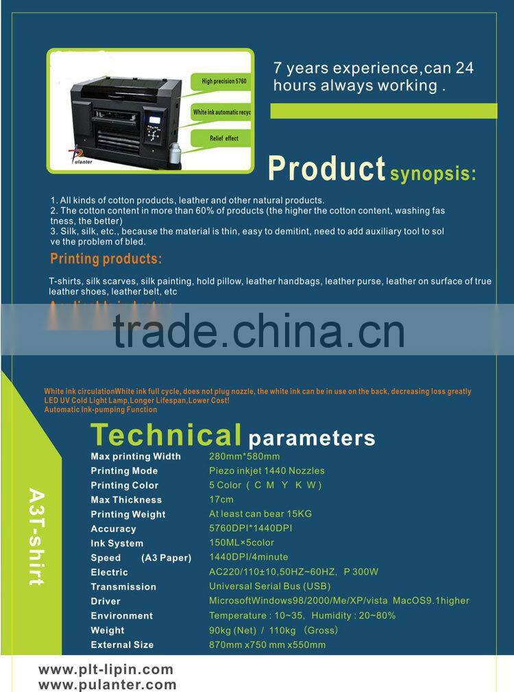 How to print 3d t-shirt DTG price digital textil printer machine