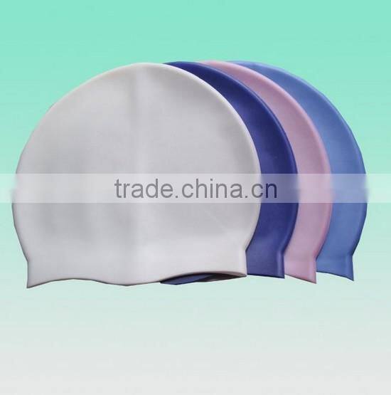 Funny printing silicone swim cap for ear protection