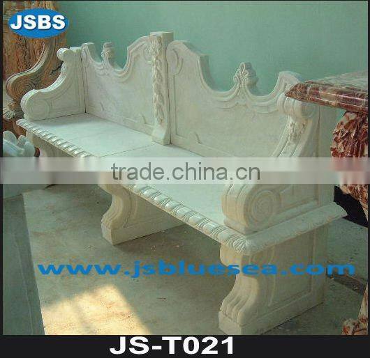 outdoor marble classical patio bench JS-T027C