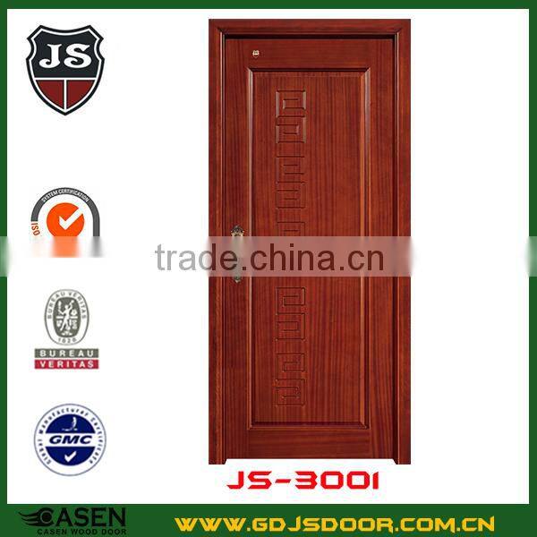 Hard red sandalwood plain wood bathroom door with solid wood