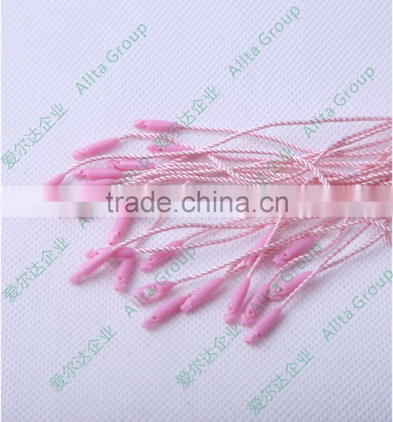 Custom plastic embossing seal tag for garment