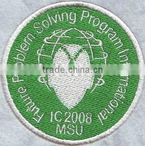 Wholesale round shape cartoon embroidery badge,custom embroidery patch for garment