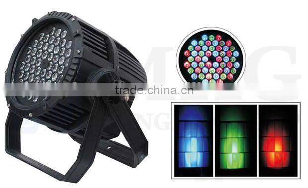 Best selling outdoor stage flood 54x3w led par light
