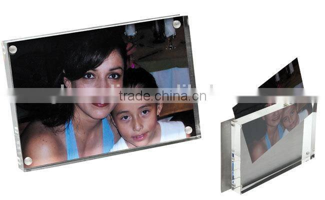 Fashion Lucite Picture Frame and Magnetic Acrylic Photo Frame