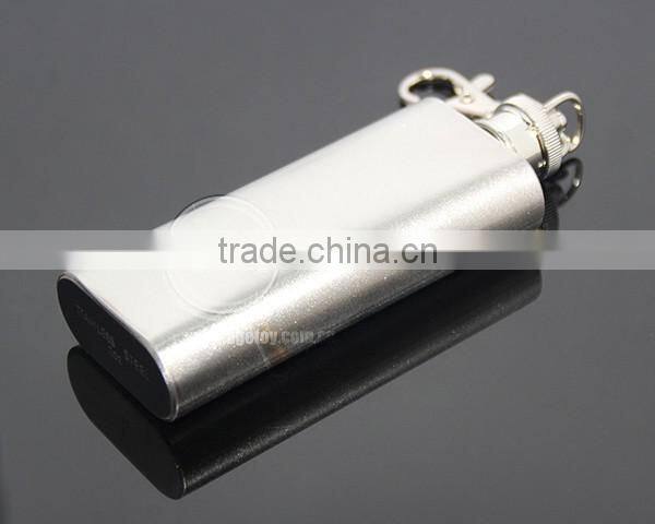 2oz Portable Flagon Kettle Oilcan Keychain 56ML Stainless Steel Metal Travel Wine Pot Mini Liquor Hip Flask