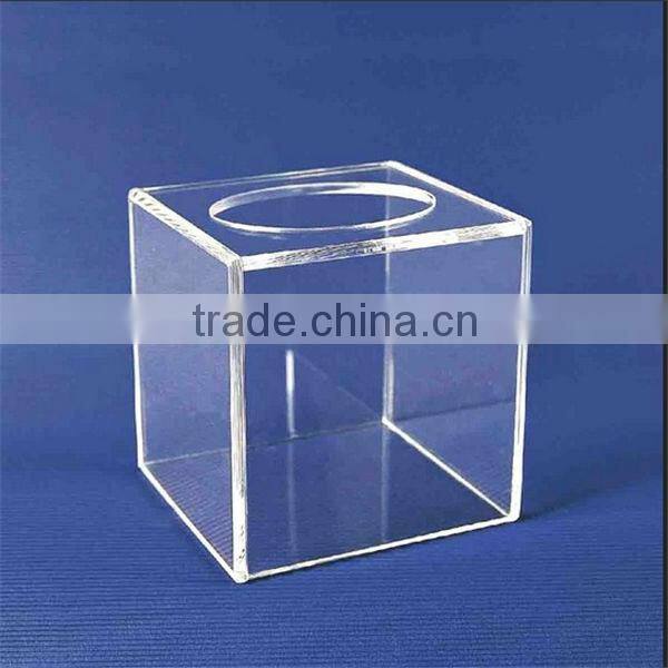 u-shaped acrylic napkin holder with drawer QCY-TB-22
