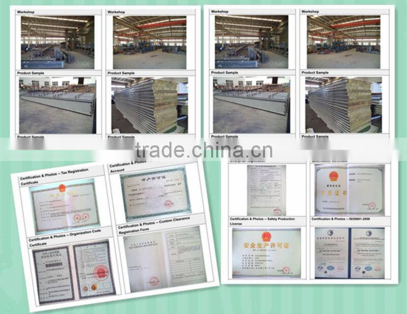 prefabricated sandwich panel steel warehouse rack for sale