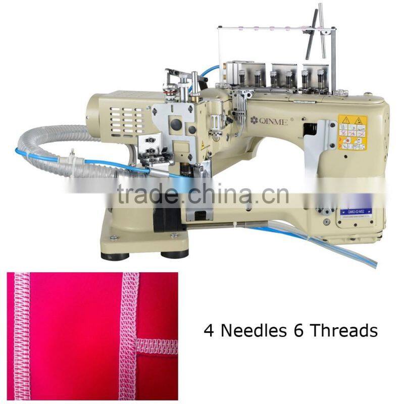 professionally elastic material use 4 needle sewing machine
