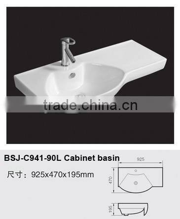 Bathroom ceramic cabinet basin (BSJ-C941-90L)