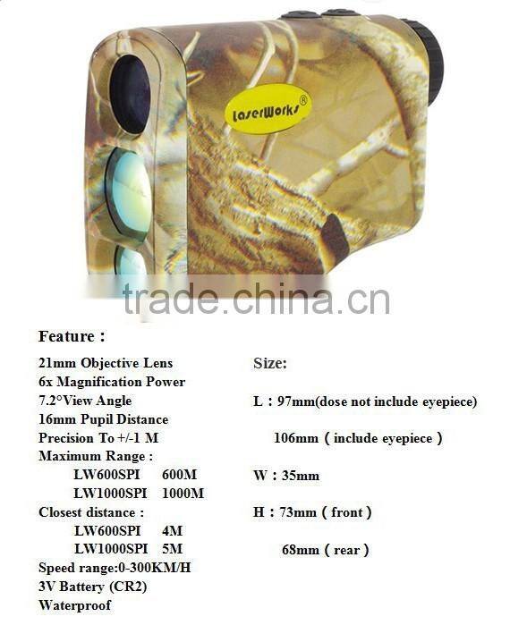 rangefinder for hunting laser range finder 600m