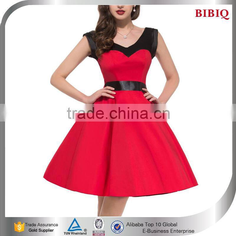 uae wholesale clothes turkey istanbul ostrich feather cocktail dress with black contrast dress red two tone cocktail dresses