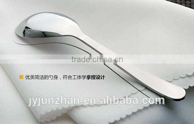 Chinese children stainless steel flat small spoon