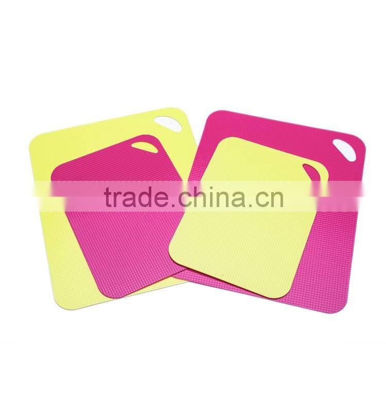Hot products flexible cutting board colorful chopping board mat chopping board set