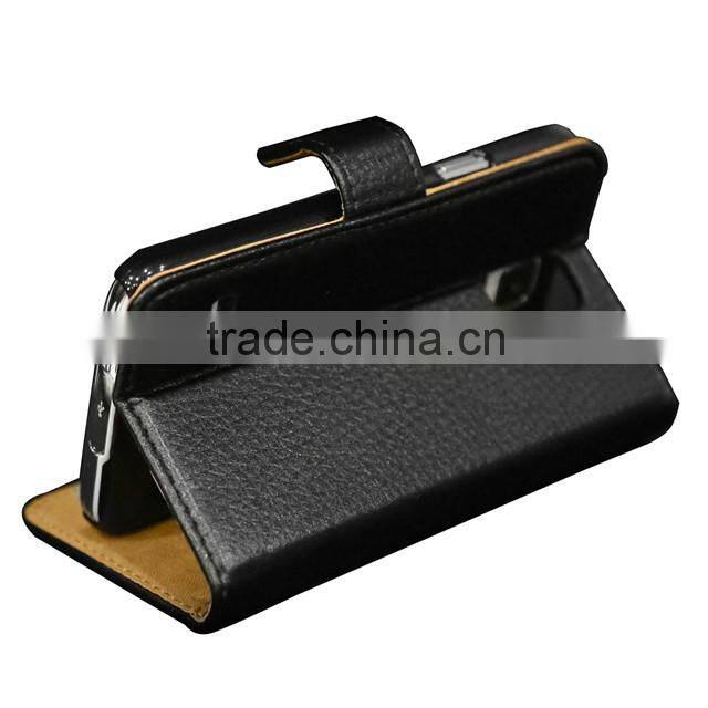 Luxury Wallet Genuine Real Leather Case,Book Leather Case For HTC ONE M8