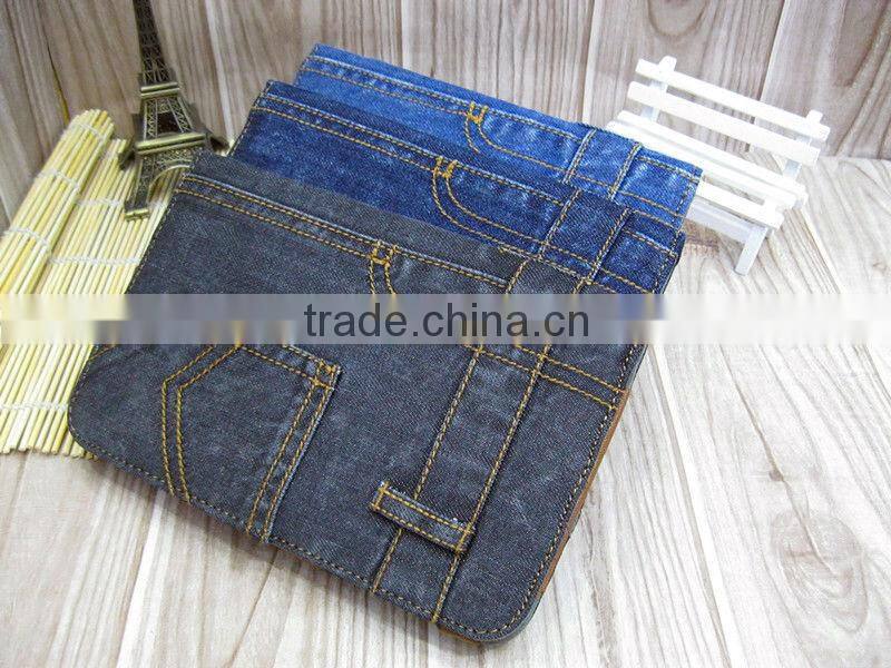 Denim Folio Case Stand Magnetic Auto Sleep Wake for Samsung Galaxy Tab 2 P3100 P3110 7.0 INCH