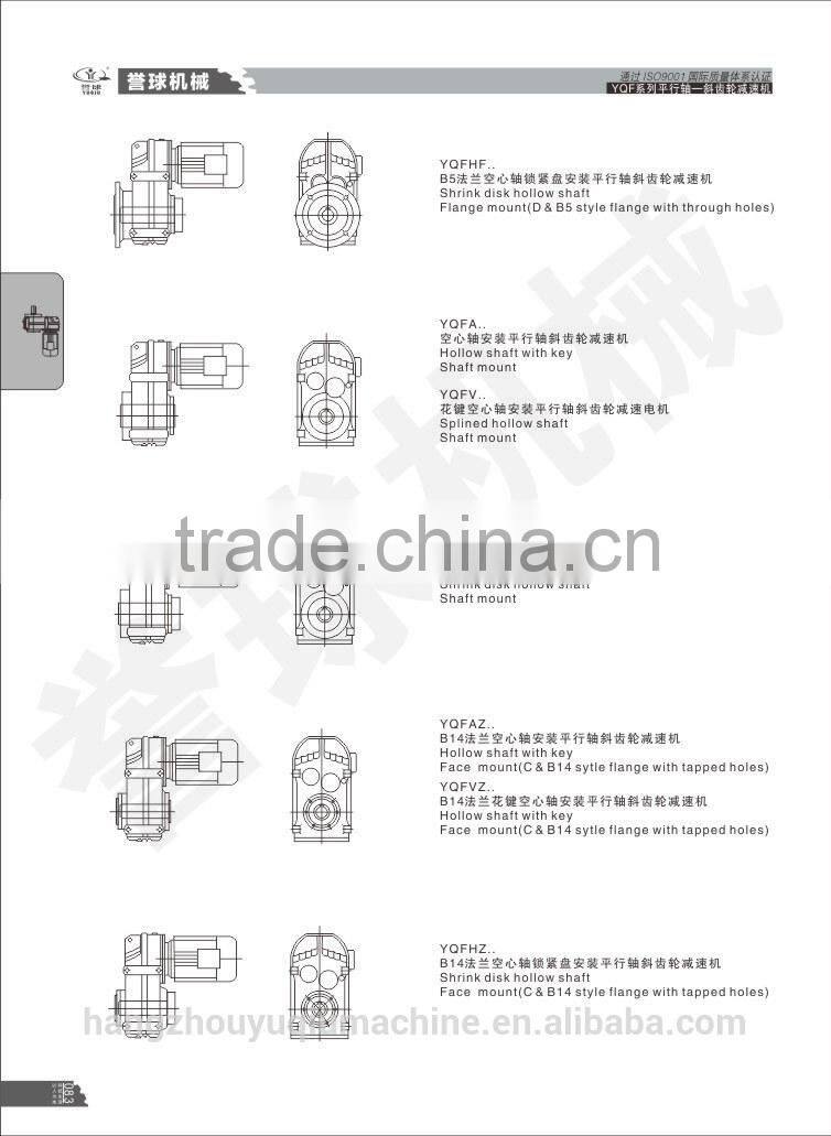 Parallel Shaft Mounted gear motor