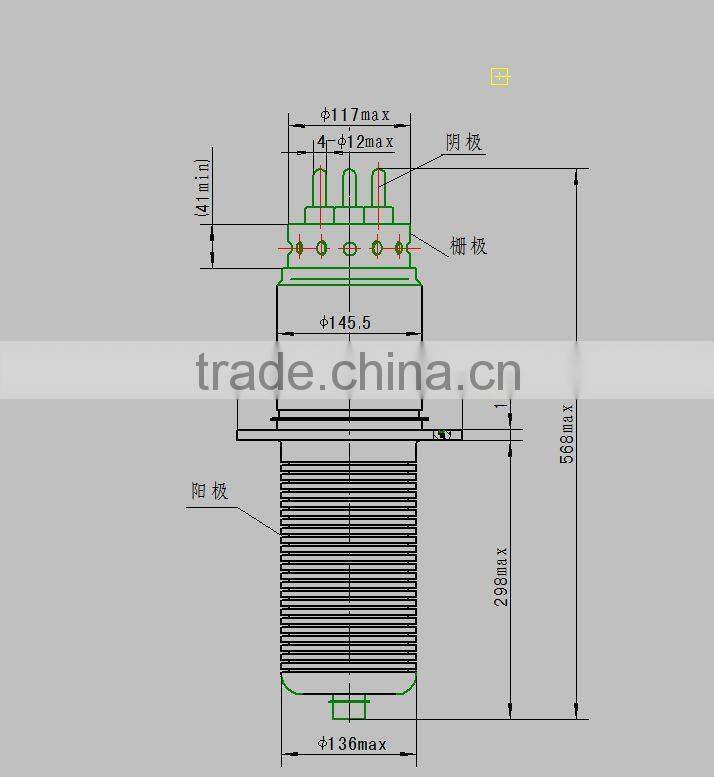 ISO 9000 Electron Tube Triode FD-911SA Vacuum tube FD-911SA/c Electronic tube FD-911SA/c