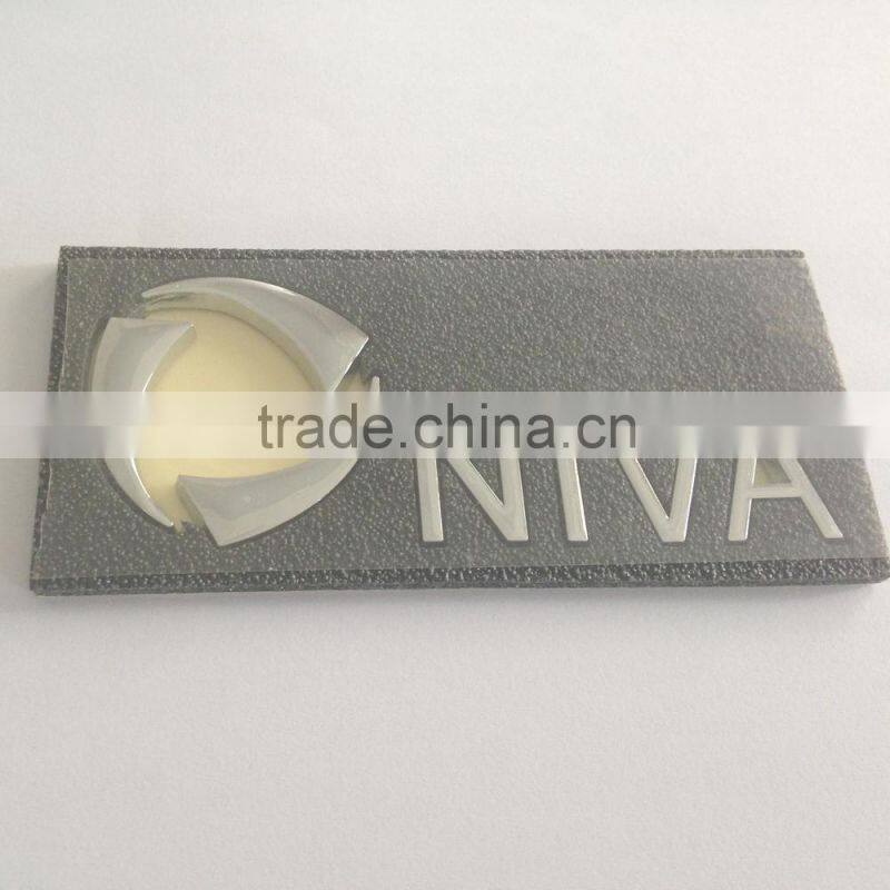 Custom high quality 3d ABS plastic auto grill logo badge chrome car emblem