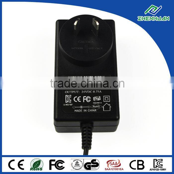 Linear Power Supply 24V 0.75A Adapter For Portable DVD With AU Plug