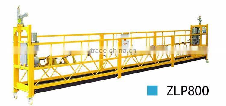 2016 ZLP800 construction Aluminum Alloy Suspended Platform